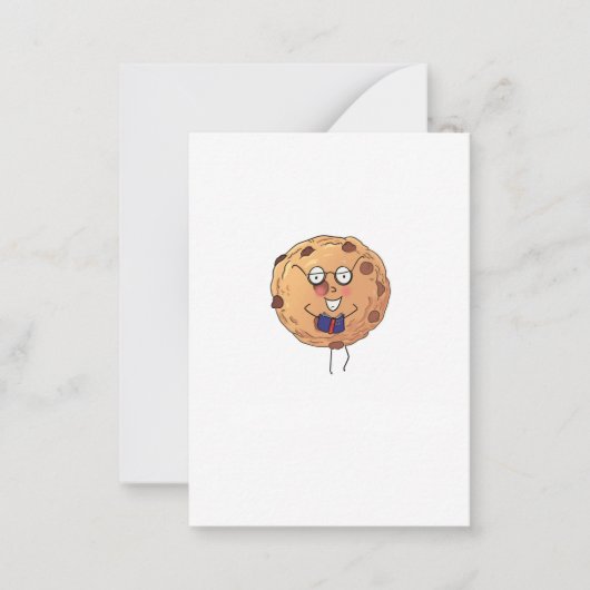 Carte De Correspondance Thème de nourriture mignonne de cookie (Devant)