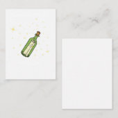 Carte De Correspondance Thème du message dans une bouteille (Devant / Derrière)