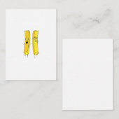 Carte De Correspondance Thème frites, chips (Devant / Derrière)