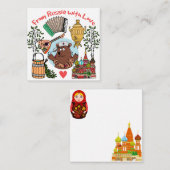 Carte De Correspondance Thème Russie (Devant / Derrière)