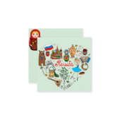 Carte De Correspondance Thème Russie (Devant/Arrière en situation)