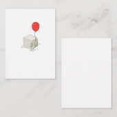 Carte De Correspondance Thème sucre, cube de sucre (Devant / Derrière)