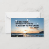 Carte De Correspondance Theodore Roosevelt Citation Inspirationnelle "Déci (Devant)