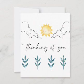 Carte De Correspondance Thinking of you Flat Note Card