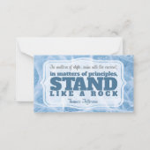 Carte De Correspondance Thomas Jefferson Citation Inspirationnelle "Princi (Devant)