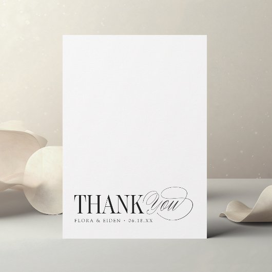 Carte De Correspondance Timeless Thank You Personalized Stationery