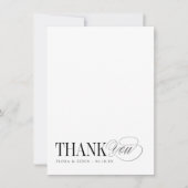 Carte De Correspondance Timeless Thank You Personalized Stationery (Devant)