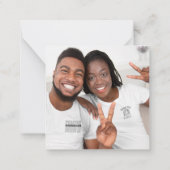 Carte De Correspondance TINY| Parties scintillant d'or Rose Fiançailles ph (Dos)