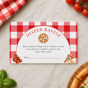 Carte De Correspondance Tirage au sort de couches Pizza Livraison Spéciale
