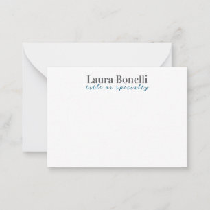Carte De Correspondance Titre de nom simple moderne minimaliste profession