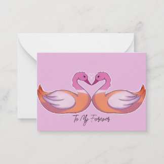Carte De Correspondance "To My Forever" Lesbienne Swan en gros LGBT Love