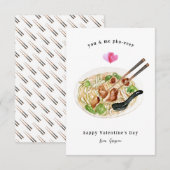 Carte De Correspondance Toi et moi Pho-Ever | Soupe pho Valentine (Devant / Derrière)