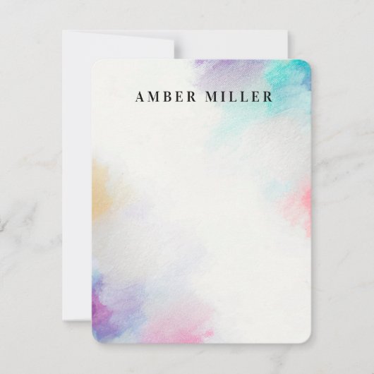 Carte De Correspondance Toile peinte (Devant)