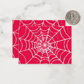 Carte De Correspondance Toile Rose (Devant/Arrière en situation)