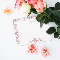 Toile vintage Florale de Jouy-Pink