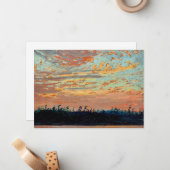 Carte De Correspondance Tom Thomson - Sunset Sky (Devant/Arrière en situation)