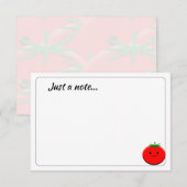 Carte De Correspondance Tomate de dessin animé mignon personnalisé juste u (Devant / Derrière)