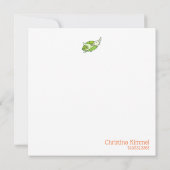 Carte De Correspondance Tortues marines tropicales Bonjour ami (Dos)