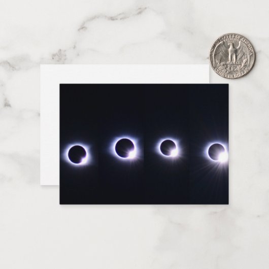 Carte De Correspondance Total Eclipse (Devant/Arrière en situation)