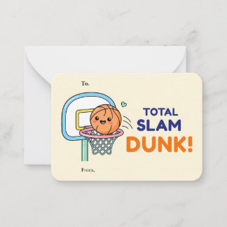 Carte De Correspondance Total Slam Dunk Valentine Flat Note Card