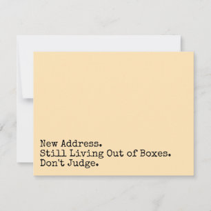 Carte De Correspondance Toujours vivant hors des boîtes, ne juge pas la ca