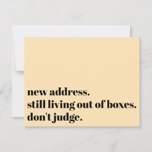 Carte De Correspondance Toujours vivant hors des boîtes, ne juge pas la ca