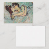 Carte De Correspondance Toulouse-Lautrec - En Lit, Baiser (Devant / Derrière)