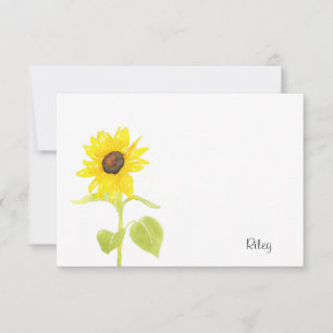 Carte De Correspondance 'Tournesol dansant'