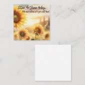 Carte De Correspondance Tournesol, foi (Devant / Derrière)