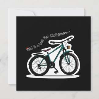 Carte De Correspondance Tout ce que je veux pour Noël (Est un vélo)