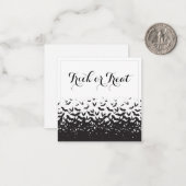 Carte De Correspondance Tracer ou traiter Halloween Pop par (Devant/Arrière en situation)