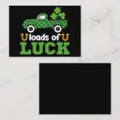 Carte De Correspondance Tracteurs Chanceux Garçons Saint-Patrick Enfants (Devant / Derrière)