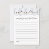 Carte De Correspondance Tradition familiale baby shower (Devant)