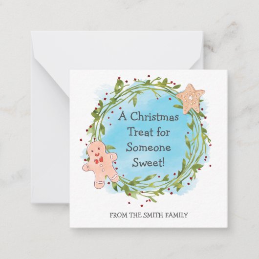 Carte De Correspondance Traitez quelqu'un de gentil pour Noël (Devant)