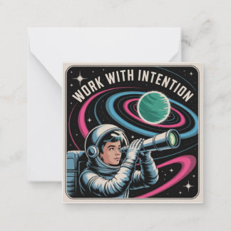 Carte De Correspondance Travailler avec Intention