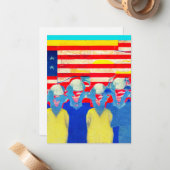 Carte De Correspondance Travailleur américain (Devant/Arrière en situation)