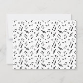 Carte De Correspondance Treble Clef Heart Music Note personnalisée (Dos)