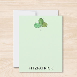 Carte De Correspondance Trèfle vert personnalisé Patrimoine irlandais