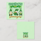 Carte De Correspondance Trèfles et Farces Chanceux de la Saint-Patrick (Devant / Derrière)