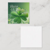 Carte De Correspondance Trèfles verts Joyeuse St Patrick (7) c (Devant / Derrière)