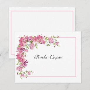 Carte De Correspondance Trellis Rose De Votre Bureau Un Personnel