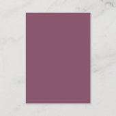 Carte De Correspondance Trendy Deep Plum - Drapeau de Jardin (Dos)