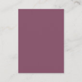 Carte De Correspondance Trendy Deep Plum - Drapeau de Jardin (Devant)
