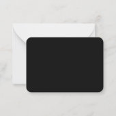 Carte De Correspondance Trendy Monochrome Modern Minimal Design (Dos)