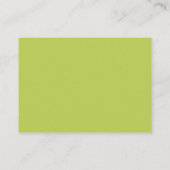 Carte De Correspondance Trendy Soft Chartreuse Note Card (Dos)