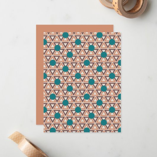 Carte De Correspondance Triangle de surface composée (Devant/Arrière en situation)