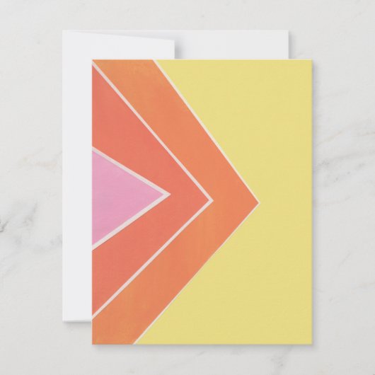 Carte De Correspondance Triangles de Citron (Devant)
