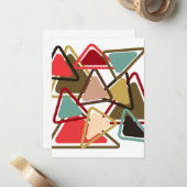 Carte De Correspondance Triangles épicés (Devant/Arrière en situation)