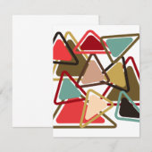Carte De Correspondance Triangles épicés (Devant / Derrière)