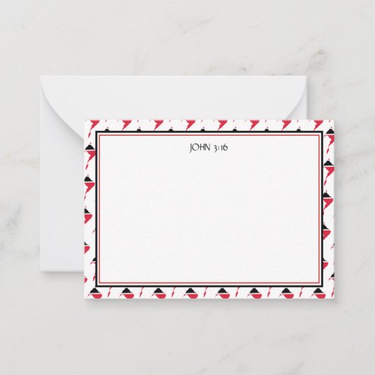 Carte De Correspondance TRINIDAD TOBAGO Écriture chrétienne Personnalisé (Devant)